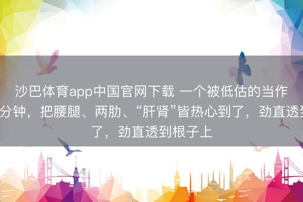 沙巴体育app中国官网下载 一个被低估的当作，睡前5分钟，把腰腿、两肋、“肝肾”皆热心到了，劲直透到根子上